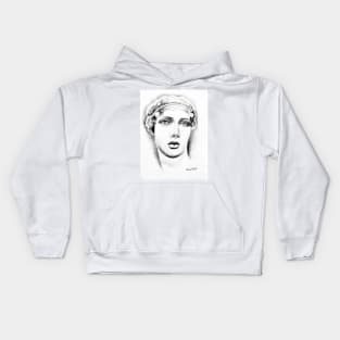 The portrait of the poet Sappho Kids Hoodie